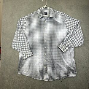 Brooks‎ Brothers Mens Non Iron Stretch Supima Cotton Check Dress Shirt 20 36/37